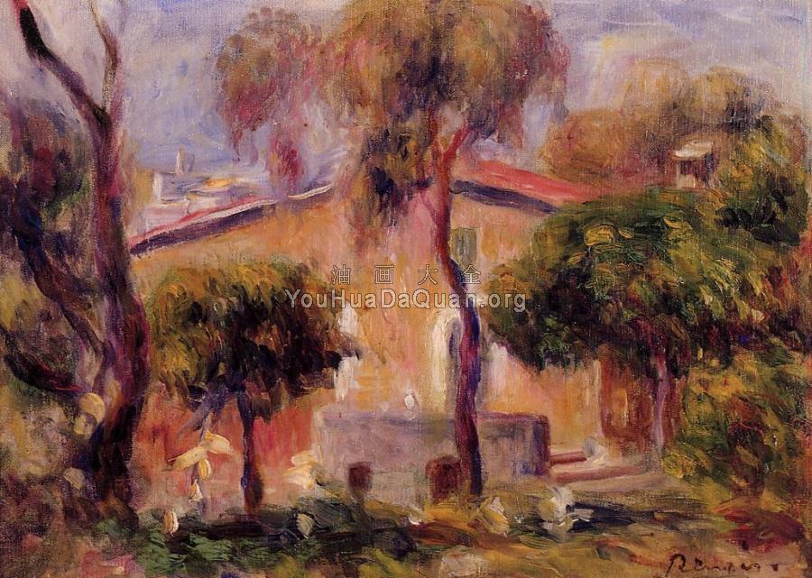 Houses at Cagnes - 皮埃尔·奥古斯特·雷诺阿